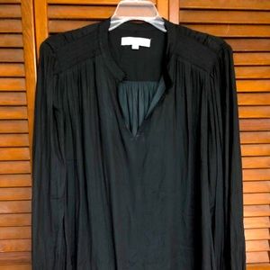 Loft plus size satin shirt/top